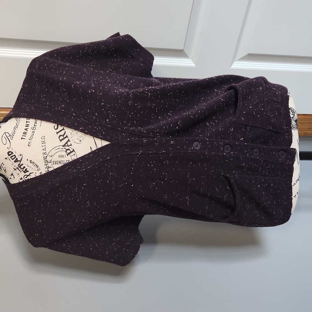 GAP Dolman Speckle Purple Multi Sweater, Small